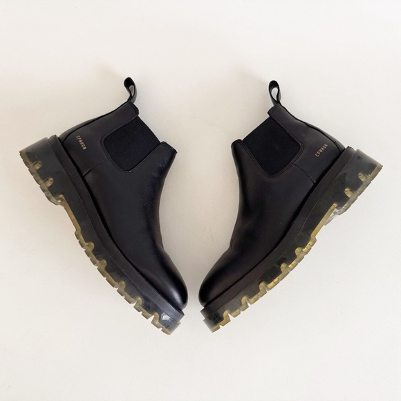 Copenhagen Studios Vitello Chelsea Boot Black Leather Clear Lug Minimalist US 9 - Picture 3 of 12